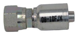 A close up of the side of a hose connector