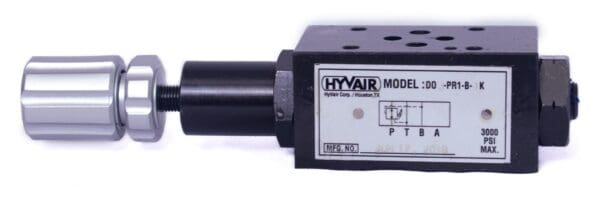 Hyvair D03 Modular Valve, Pressure Reducing, B Port, 120-1000 PSI