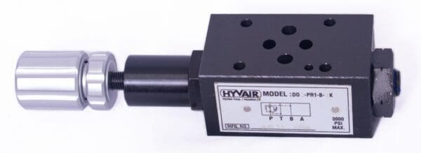 Hyvair D03 Modular Valve, Pressure Reducing, B Port, 120-1000 PSI - Image 2