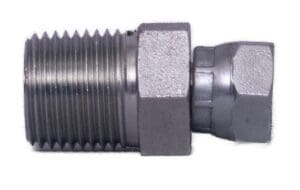 1/2" Male Pipe to 3/8" Female Pipe Swivel Straight Adapter - Image 2